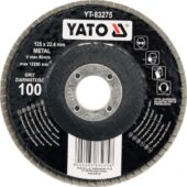 FLAP DISC- REGULLAR125mm P60 (YT-83273) - YT-83273 salidzini kurpirkt cenas