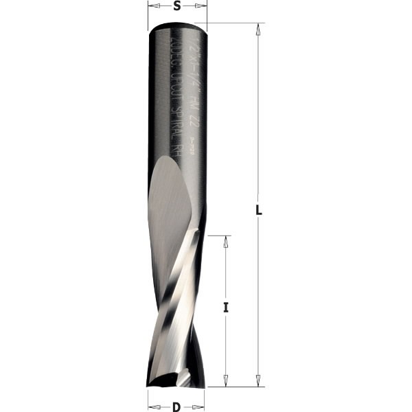 Frēzes asmens SOLID T.C. D=8X22X70 Z2 RH