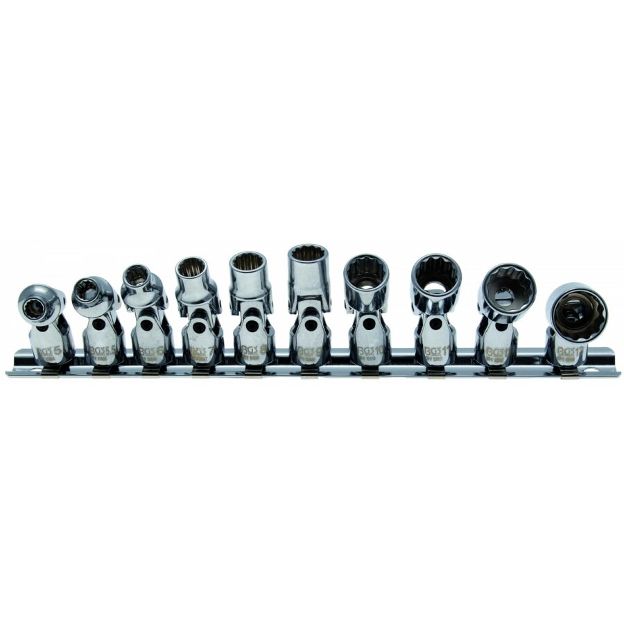 Universal Joint Muciņu komplekts | 6.3 mm (1/4") | 5 - 13 mm | 10 pcs. (245) - 245 salidzini kurpirkt cenas