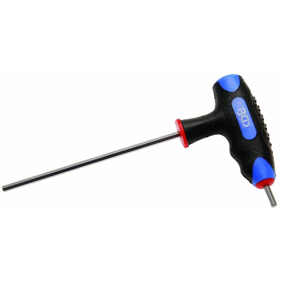 Screwdriver with T-Handle and side Blade | internal Hexagon 4 mm (4010-4) - 4010-4 salidzini kurpirkt cenas