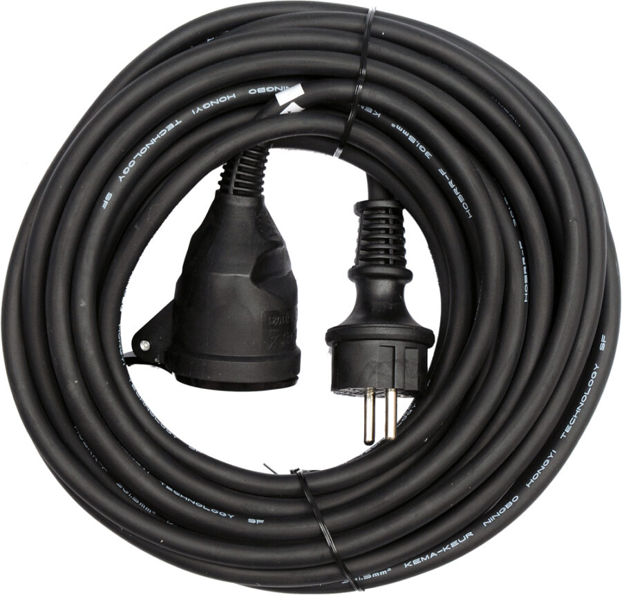 EXTENSION CORD IN RUBBER PROTECTION 20M (YT-81022) - YT-81022 salidzini kurpirkt cenas