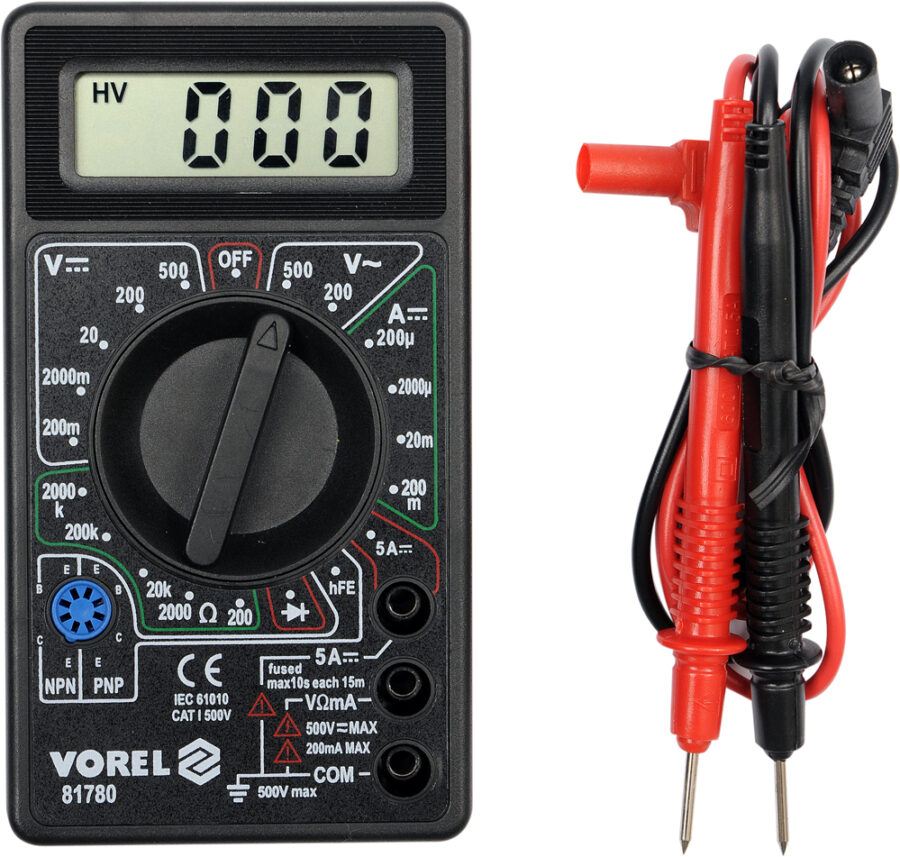 Pocket Size Digital LCD Multimeter (81780) - 81780 salidzini kurpirkt cenas