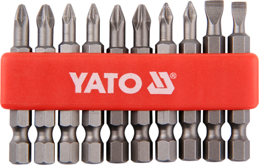 Screwdriver Bit Set 50mm 10 PCS (YT-0483) - YT-0483 salidzini kurpirkt cenas