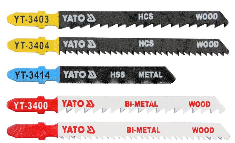 JIG SAW BLADE SET 5PCS (YT-3445) - YT-3445 salidzini kurpirkt cenas