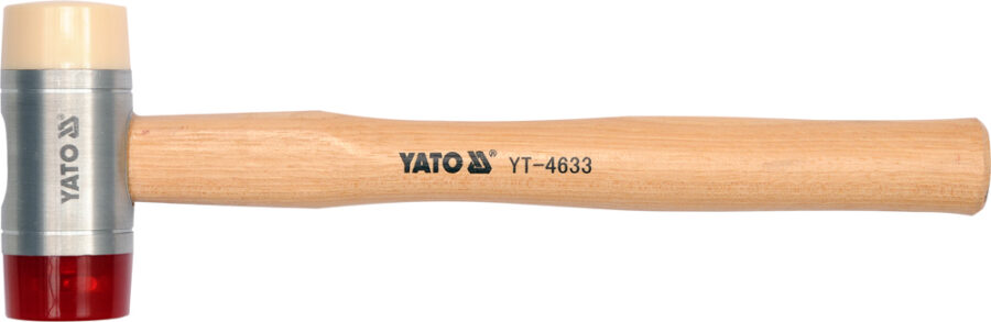 PU & NYLON HEADS MALLET W.WOOD.HANDLE 22 (YT-4630) - YT-4630 salidzini kurpirkt cenas