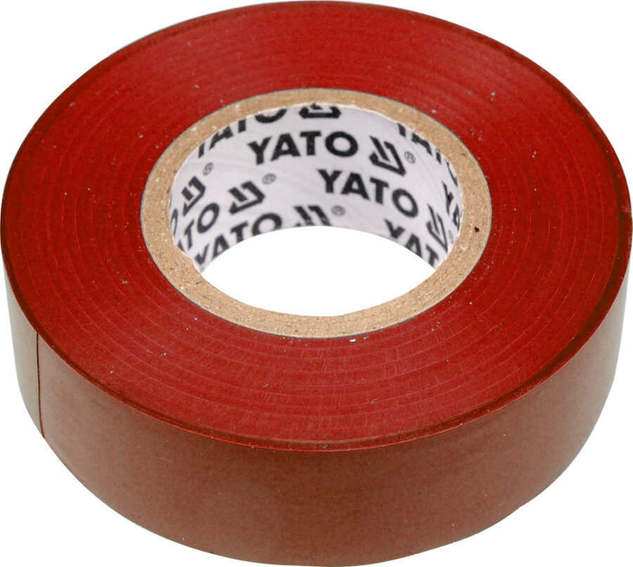 ELECTRICAL INSULATION TAPE 19MMx20M RED (YT-8166) - YT-8166 salidzini kurpirkt cenas