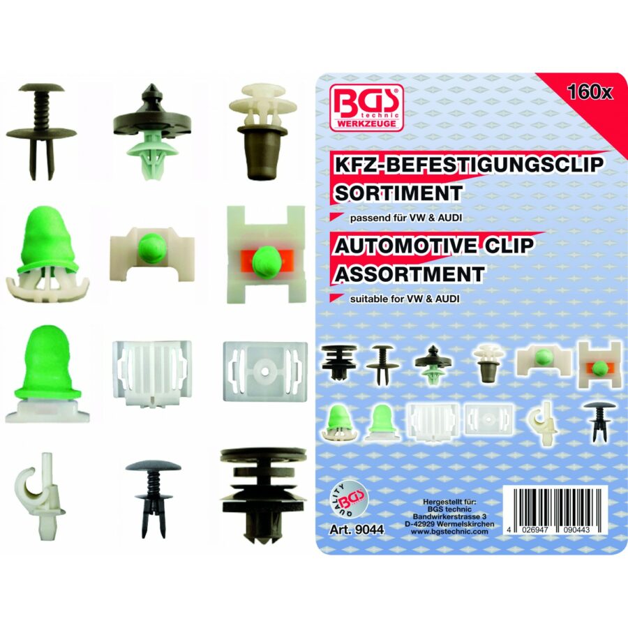 Automotive Clip Assortment for Audi