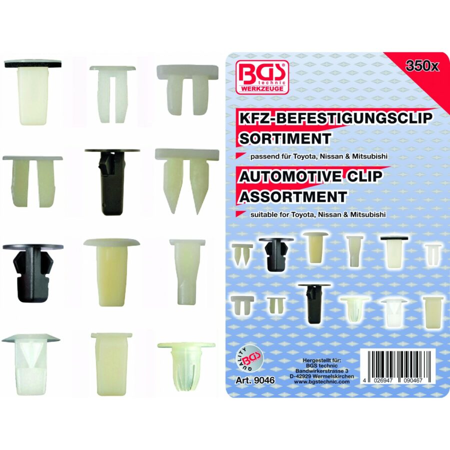 Automotive Clip Assortment for Toyota