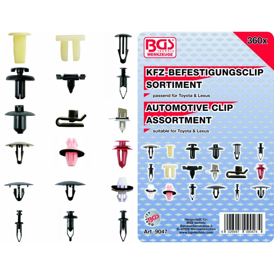 Automotive Clip Assortment for Toyota