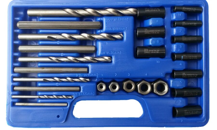 25 pcs Screw Extractor/Drill and Guide Kit (8462PL) - 8462PL salidzini kurpirkt cenas