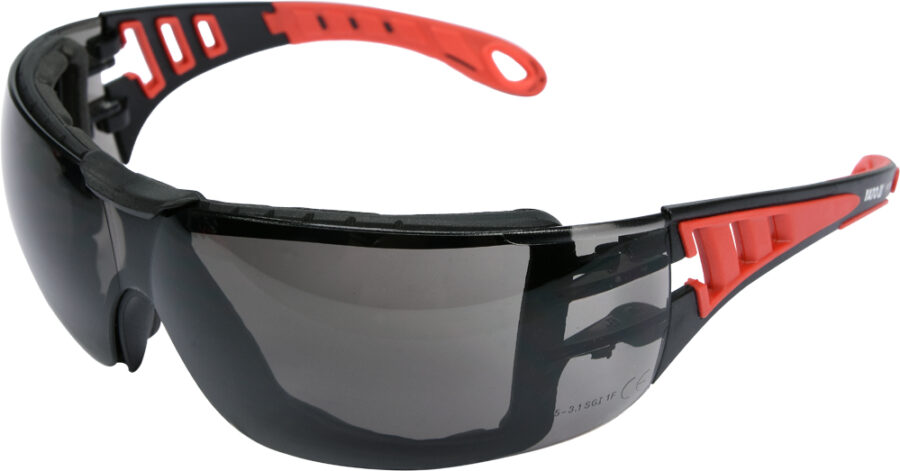 Aizsargbrilles W/ GREY LENSES AND STRAP (YT-73701) - YT-73701 salidzini kurpirkt cenas