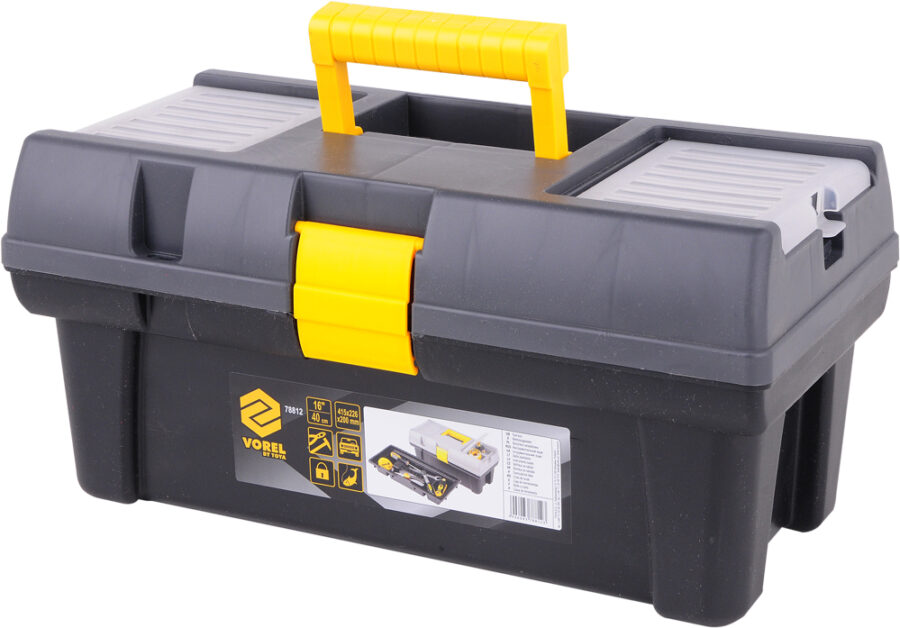 PLASTIC TOOL BOX PR-16" (78812) - 78812 salidzini kurpirkt cenas