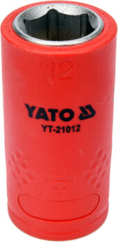 INSULATED HEXAGONAL SOCKET 12MM 3/8" VDE (YT-21012) - YT-21012 salidzini kurpirkt cenas