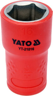 INSULATED HEXAGONAL SOCKET 16MM 3/8" VDE (YT-21016) - YT-21016 salidzini kurpirkt cenas