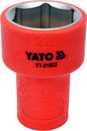 INSULATED HEXAGONAL SOCKET 22MM 3/8" VDE (YT-21022) - YT-21022 salidzini kurpirkt cenas