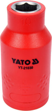 INSULATED HEXAGONAL SOCKET 10MM 1/2" VDE (YT-21030) - YT-21030 salidzini kurpirkt cenas