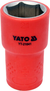 INSULATED HEXAGONAL SOCKET 21MM 1/2" VDE (YT-21041) - YT-21041 salidzini kurpirkt cenas