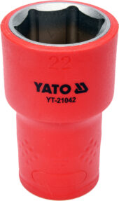 INSULATED HEXAGONAL SOCKET 22MM 1/2" VDE (YT-21042) - YT-21042 salidzini kurpirkt cenas