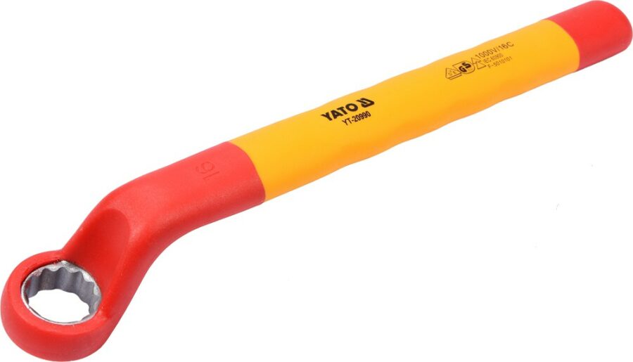 INSULATED RING WRENCH 16MM VDE (YT-20990) - YT-20990 salidzini kurpirkt cenas