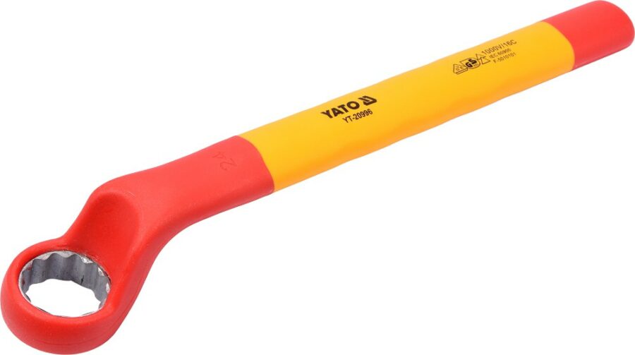 INSULATED RING WRENCH 24MM VDE (YT-20996) - YT-20996 salidzini kurpirkt cenas