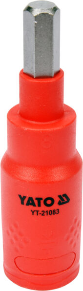 INSULATED STAR BIT SOCKET 8X75MM 3/8 VDE (YT-21083) - YT-21083 salidzini kurpirkt cenas