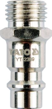 QUICK COUPLER 1/4"(M)x1/4"(M) L=45MM (YT-2399) - YT-2399 salidzini kurpirkt cenas