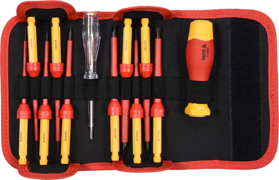 Insul CHhange. Screwdriver Set 12Pcs VDE (YT-28290) - YT-28290 salidzini kurpirkt cenas