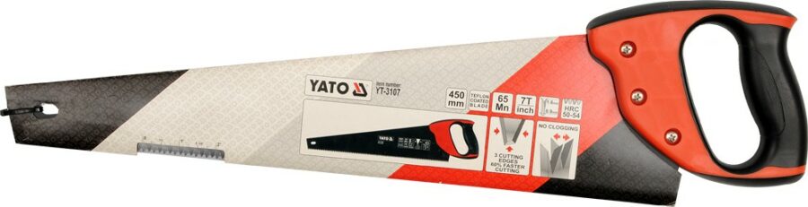 Wood Hand Saw 450 mm /Teflon coated (YT-3107) - YT-3107 salidzini kurpirkt cenas