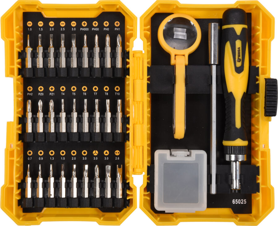 31PCS PRECISION RATCHET SCREWDRIVER SET (65025) - 65025 salidzini kurpirkt cenas