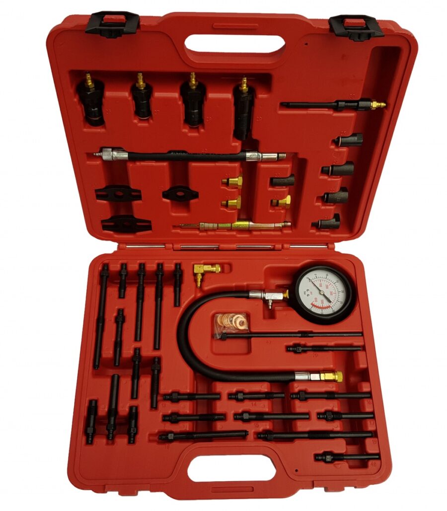 Diesel and Petrol Engine Compression Testing Kit (SK2124) - SK2124 salidzini kurpirkt cenas