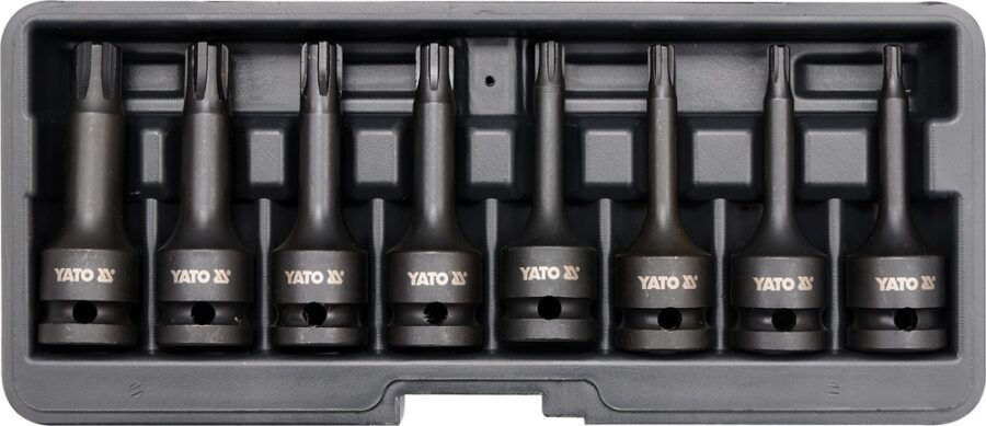 Impact Ribe Bit Socket Set (YT-1068) - YT-1068 salidzini kurpirkt cenas