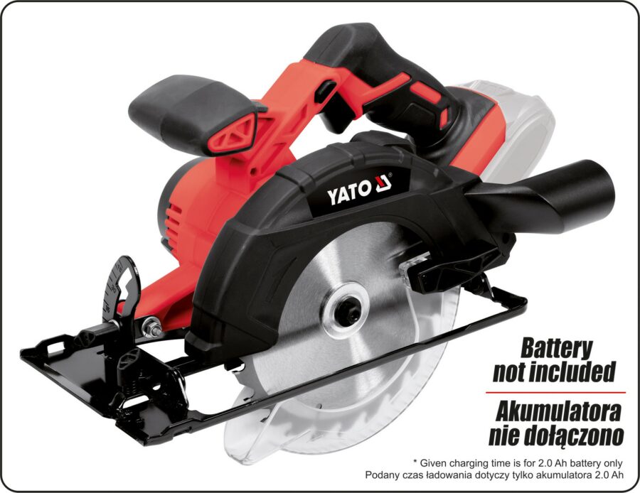 18V CIRCULAR SAW 165MM without battery (YT-82811) - YT-82811 salidzini kurpirkt cenas