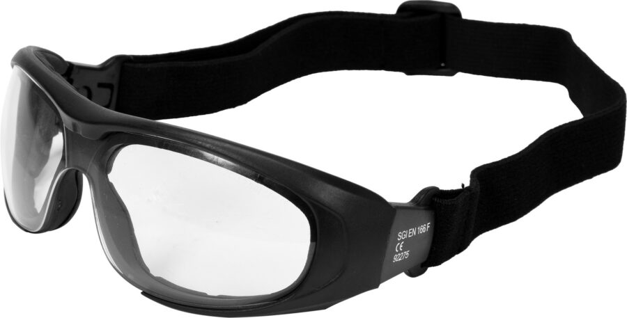 GOGGLES COLORLESS WITH STRAP (YT-73766) - YT-73766 salidzini kurpirkt cenas