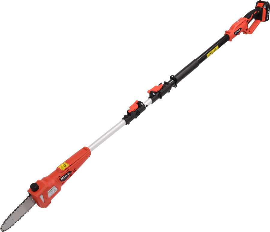 18V TELESCOPIC CHAIN SAW SET (YT-82836) - YT-82836 salidzini kurpirkt cenas