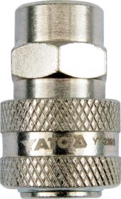 QUICK COUPLER 1/4"(F)x1/4"(F) (YT-2393) - YT-2393 salidzini kurpirkt cenas