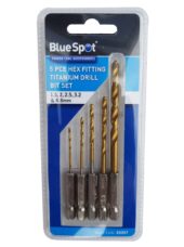 5PCE TITANIUM DRILL BIT SET HEX FITTING 1.5-4.8 mm (HD05) - HD05 salidzini kurpirkt cenas