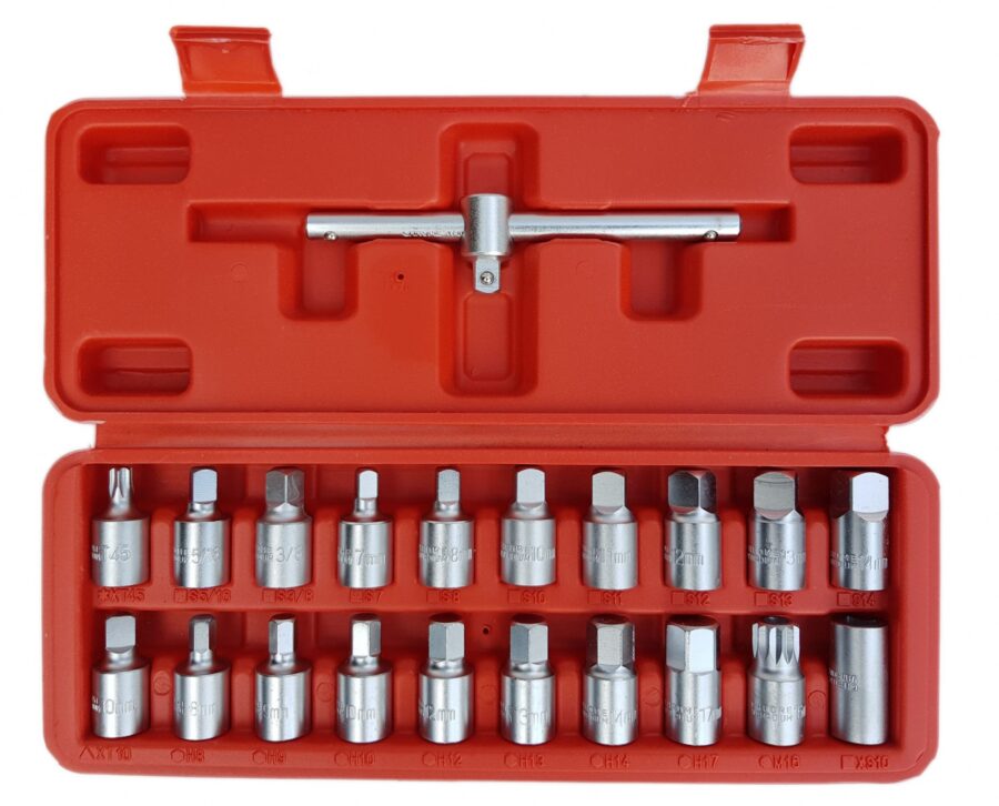 21Pcs Oil Drain Plug Key Set (SK1460B) - SK1460B salidzini kurpirkt cenas