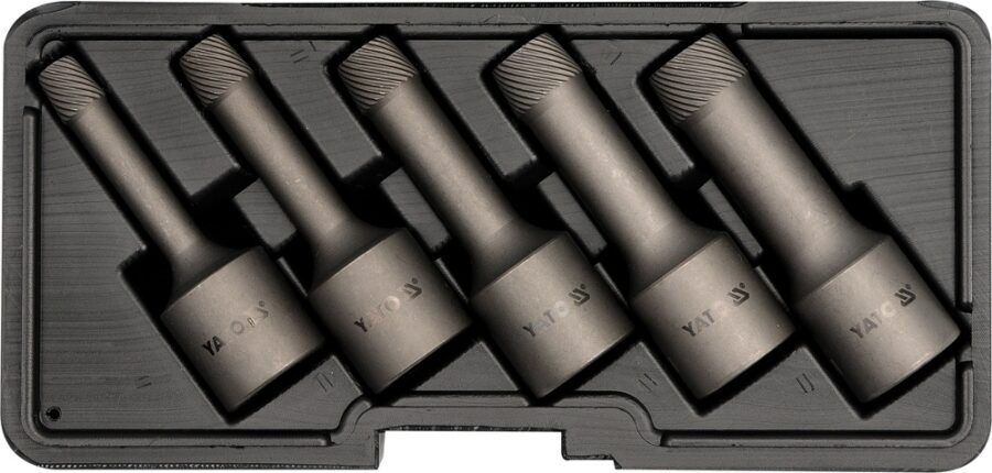 5 PCS BOLT EXTRACTOR SET (YT-0624) - YT-0624 salidzini kurpirkt cenas