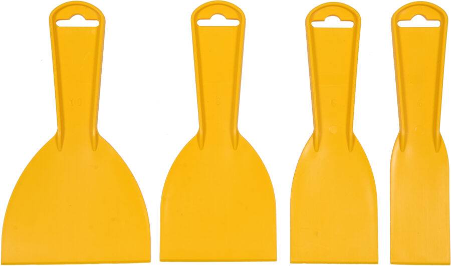 Plastic putty knife set | 4 pcs. (05980) - 5980 salidzini kurpirkt cenas