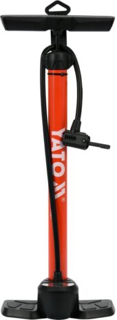 FLOOR PUMP WITH PRESSURE GUAGE (YT-73521) - YT-73521 salidzini kurpirkt cenas