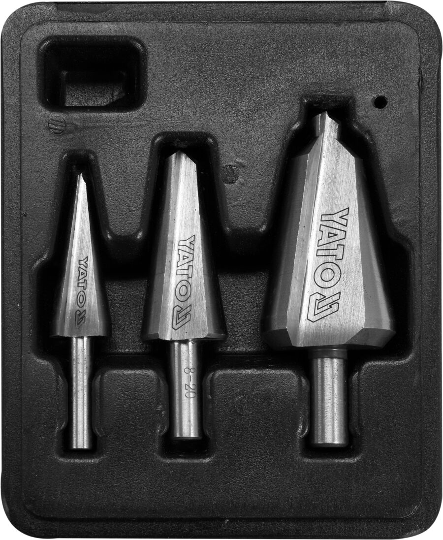 3PCS TAPER DRILL SET (YT-44730) - YT-44730 salidzini kurpirkt cenas