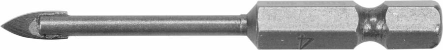 GLASS AND TILE DRILL WITH HEX SHANK 4MM (21701) - 21701 salidzini kurpirkt cenas