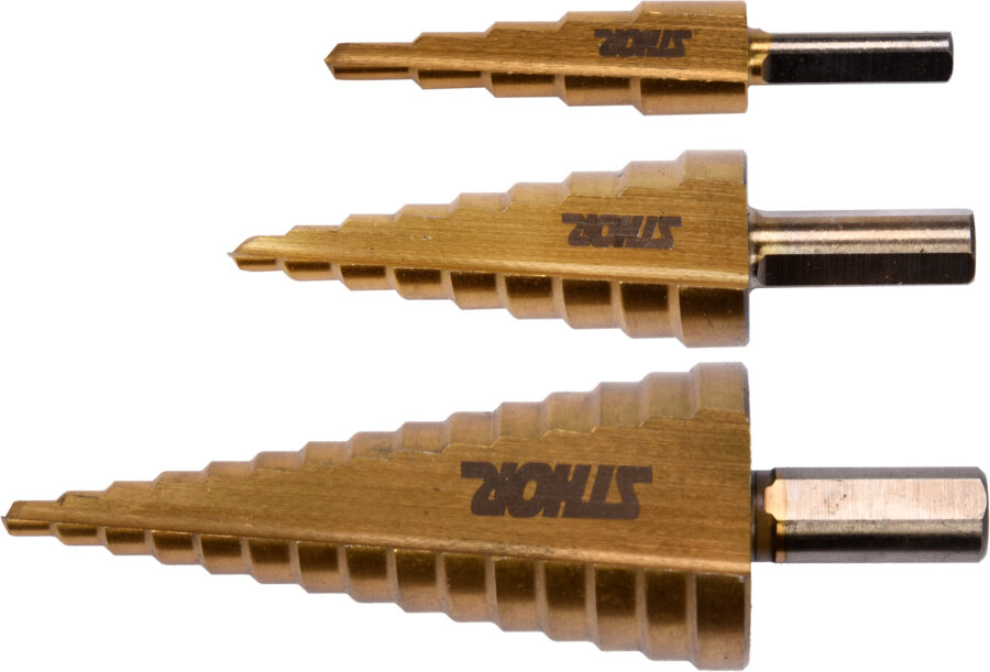 3PCS STEP DRILLS (22616) - 22616 salidzini kurpirkt cenas