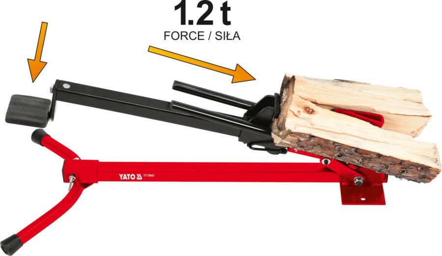 FOOT-OPERATED LOG SPLITTER (YT-79943) - YT-79943 salidzini kurpirkt cenas