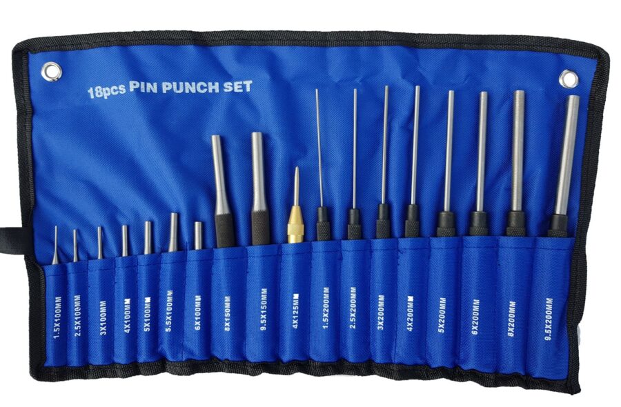 18pcs Chrome Vanadium Pin Punch Set (UTC-800026) - UTC-800026 salidzini kurpirkt cenas