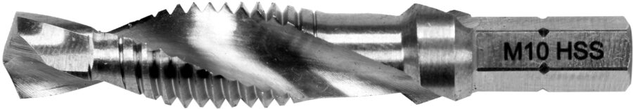 COMBINED DRILL TAP M10 HEX (YT-44847) - YT-44847 salidzini kurpirkt cenas