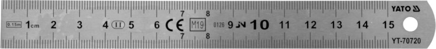 Steel Ruler | SS | 150 mm (YT-70720) - YT-70720 salidzini kurpirkt cenas