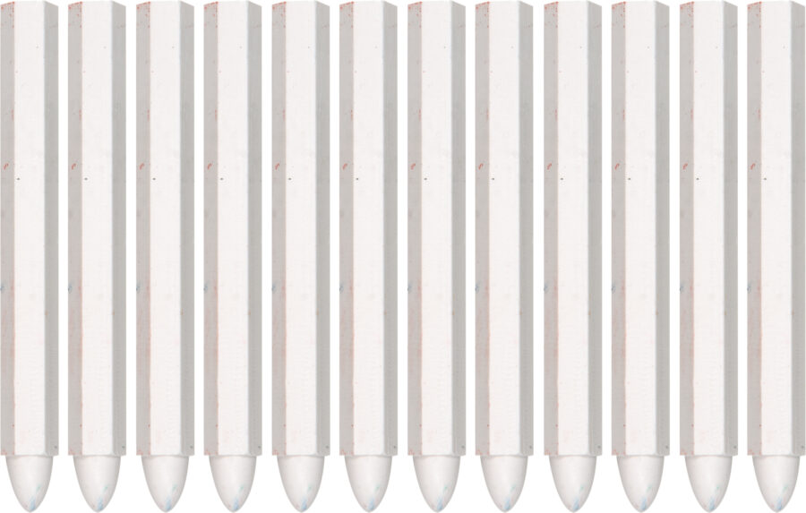 CHALK SET. 12 PCS  COLOUR WHITE (YT-69931) - YT-69931 salidzini kurpirkt cenas