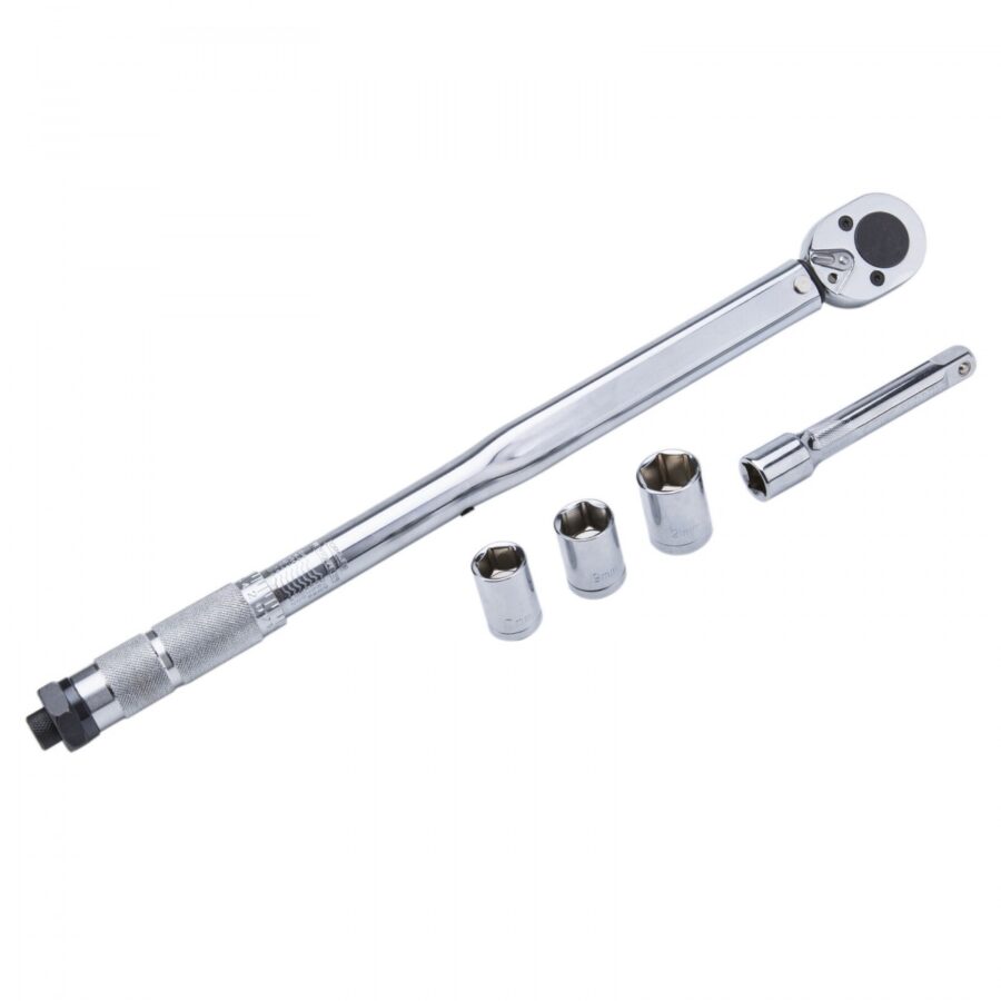 Torque Wrench | extension + 3 heads | 12.5 mm (1/2 ") | 28 - 210 Nm (TW12) - TW12 salidzini kurpirkt cenas