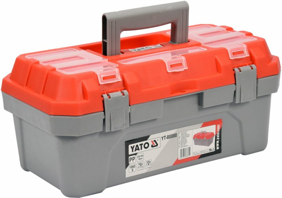 TOOL BOX 350x180x160MM (13") (YT-88880) - YT-88880 salidzini kurpirkt cenas